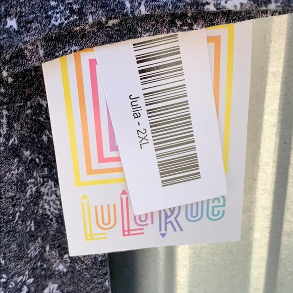 NWT Lularoe Julia Print Dress 2XL - Picture 6 of 7